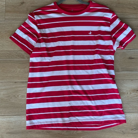 Brooks field mens t shirt red and white stripes - Picture 3 of 6